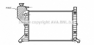 AVA QUALITY COOLING ms2181 -  Радиатор, охлаждение двигателя